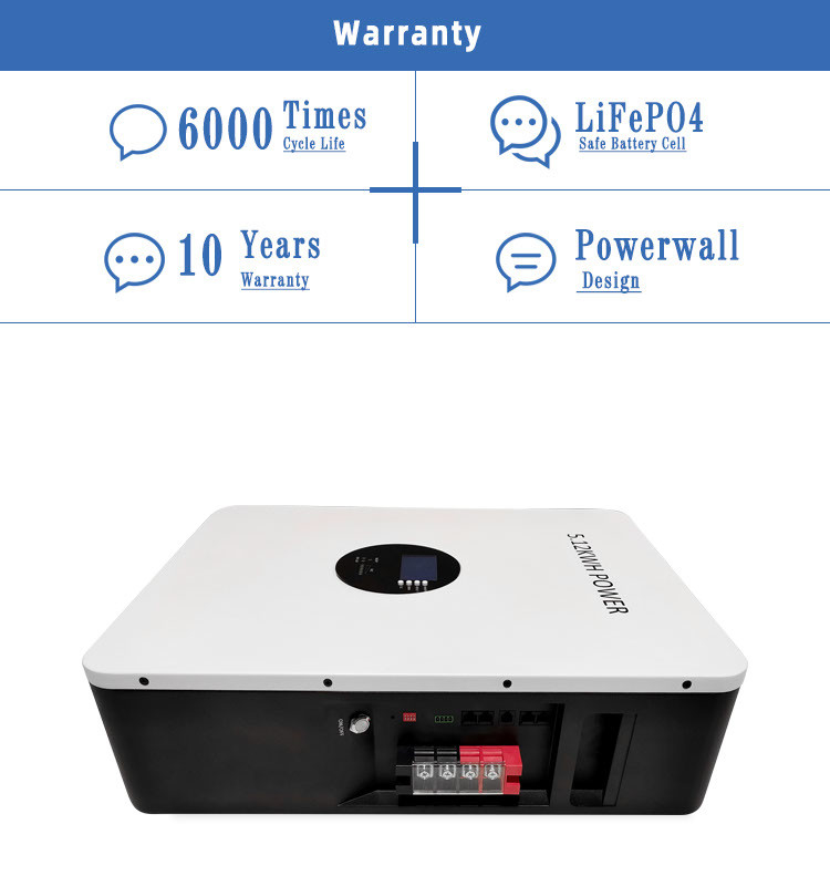 Pinsheng Power Wall Lifepo4 Солнечная батарея для хранения энергии 10Kwh 48V 100Ah 200Ah Литий-ионные батареи Солнечная батарея с BMS