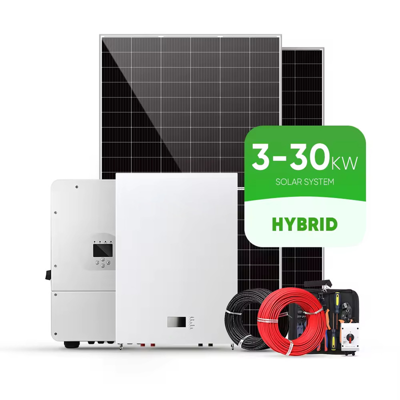 Домашний тип Полный набор солнечной энергетической системы 60KW, 80KW, 100KW и интеллектуальная система управления