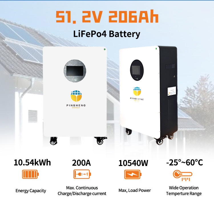 Pinsheng 15kWh 51.2V 280Ah 300Ah Домашний аккумулятор LiFePO4 Батарея для хранения солнечной энергии Батарея для домашнего использования