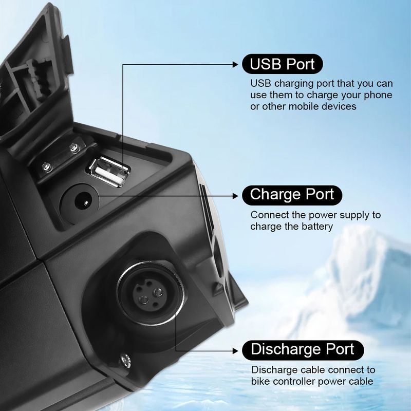 Dorado 36V 30AH 48V 25AH 21700 Cell Скрытый аккумулятор для электровелосипеда, литиевый аккумулятор для электровелосипеда