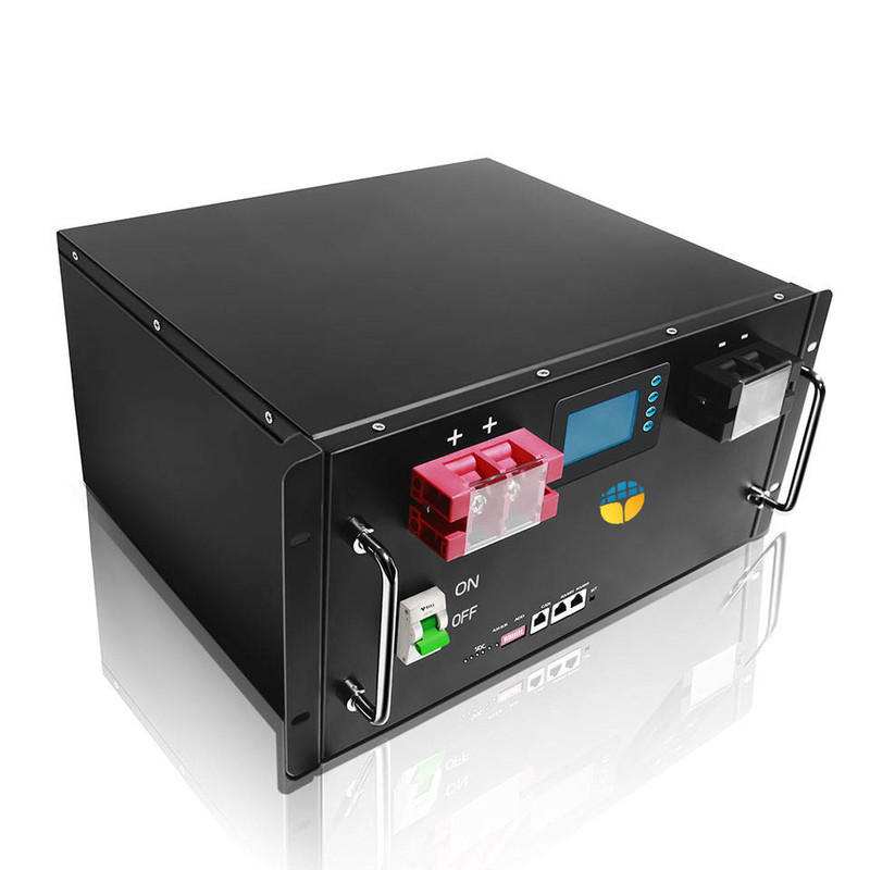 48В 200Ач LiFePO4 батарея с 6000-кратным циклом жизни 51.2В 5КВтч Сохранение солнечной энергии Литий-ионная батарея