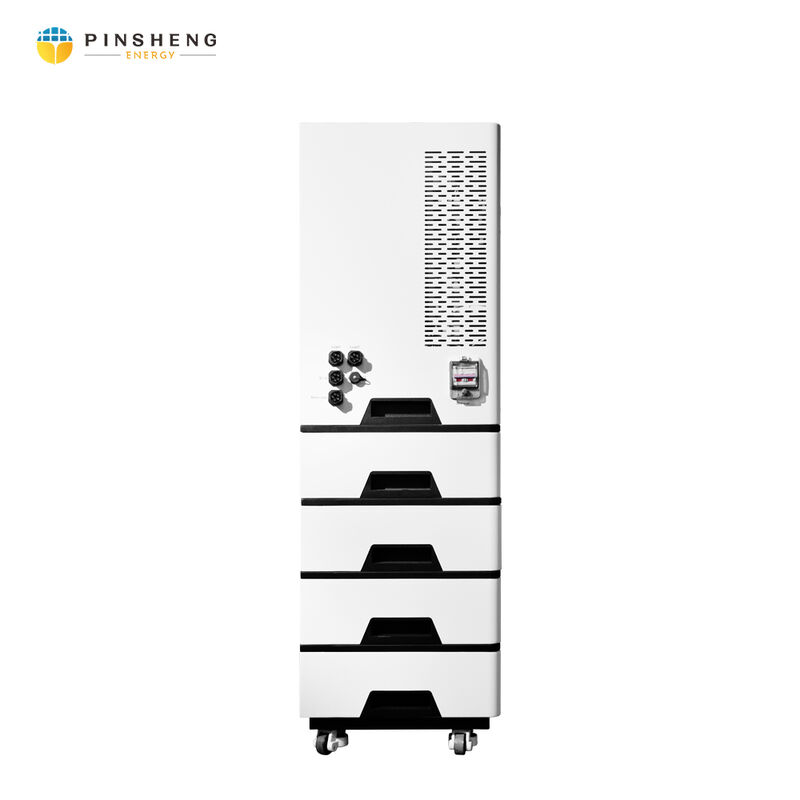 Pinsheng All in One Stacked Modules 51.2V LiFePO4 Литийная батарея 10Kwh 20Kwh Батарея для хранения энергии и гибридный инвертор 10Kw