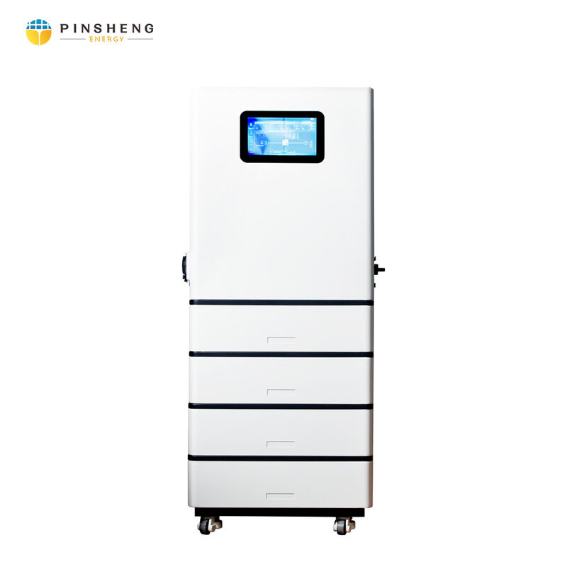 Pinsheng All in One Stacked Modules 51.2V LiFePO4 Литийная батарея 10Kwh 20Kwh Батарея для хранения энергии и гибридный инвертор 10Kw