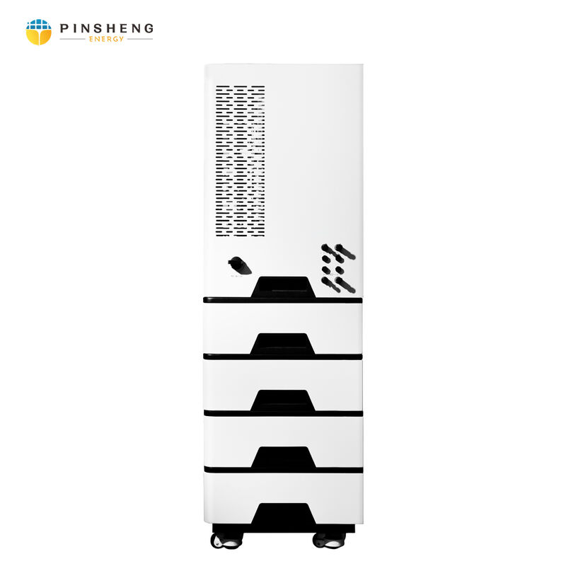 Pinsheng All in One Stacked Modules 51.2V LiFePO4 Литийная батарея 10Kwh 20Kwh Батарея для хранения энергии и гибридный инвертор 10Kw