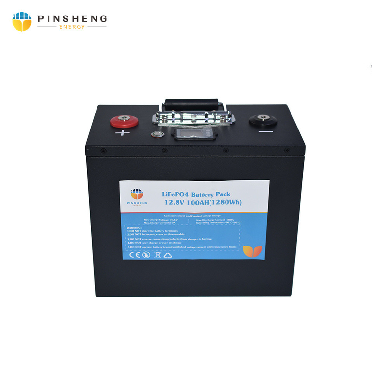 Пакет клетки 12V 100AH лития литий-ионного аккумулятора PINSHENG для домашнего солнечного хранения